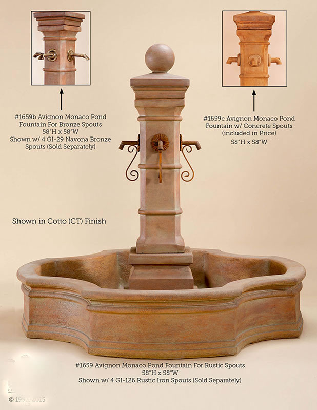 Outdoor Cast Fountains Concrete French Fountain Pond Garden Water Fountain